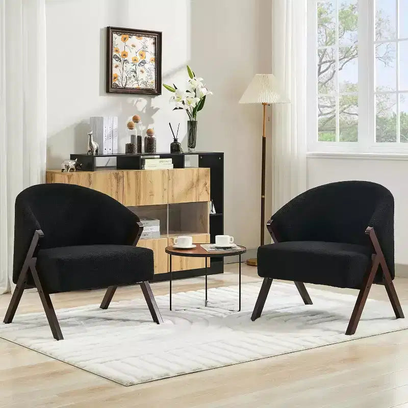 Fauteuil de style moderne, en PU, confortable fauteuil de lecture rembourré, sans accoudoirs, adapté au salon et à la chambre à coucher