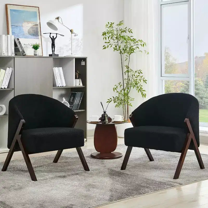 Fauteuil de style moderne, en PU, confortable fauteuil de lecture rembourré, sans accoudoirs, adapté au salon et à la chambre à coucher