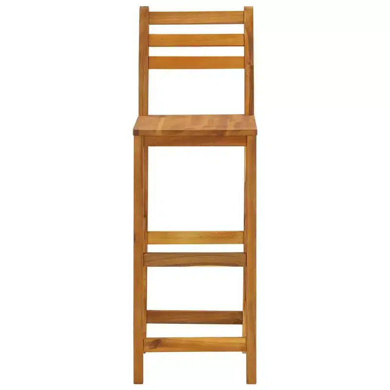 vidaXL Table de bar et chaises Ensemble de salle à manger 3 pièces en bois d'acacia massif