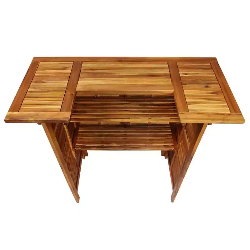 vidaXL Table de bar et chaises Ensemble de salle à manger 3 pièces en bois d'acacia massif