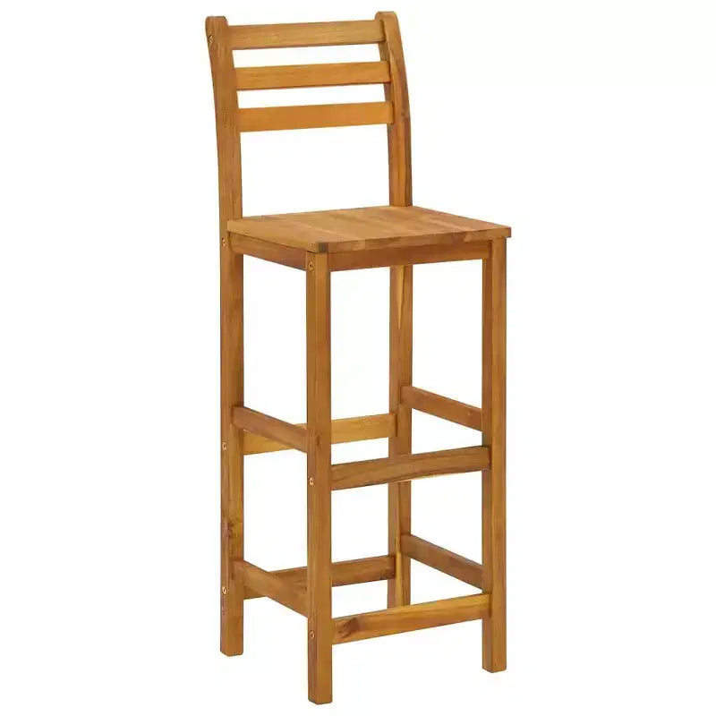 vidaXL Table de bar et chaises Ensemble de salle à manger 3 pièces en bois d'acacia massif