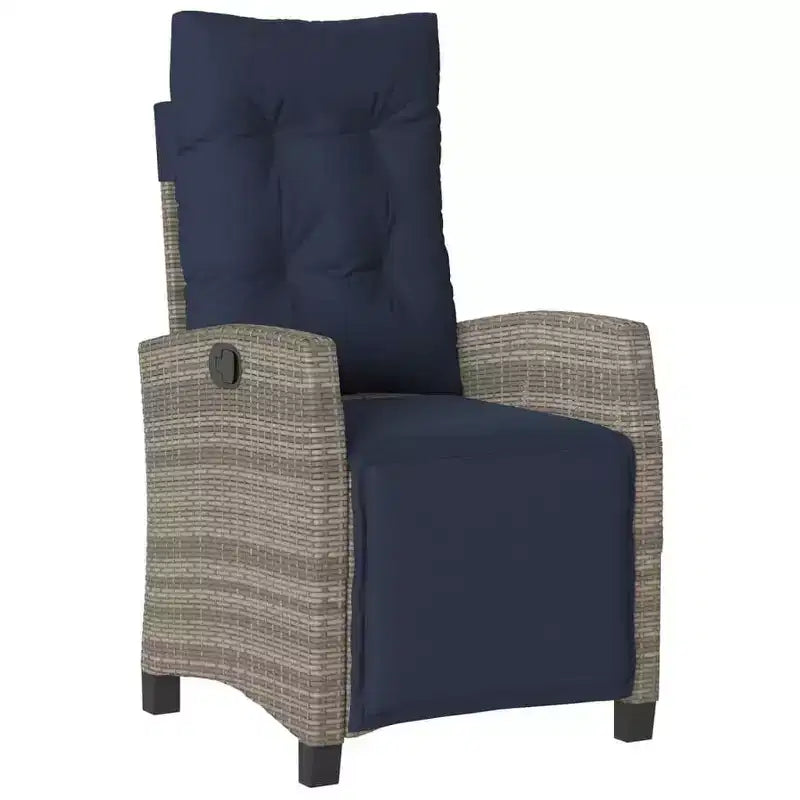 vidaXL Ensemble de salle à manger d'extérieur 7 pcs avec coussins résine tressée gris
