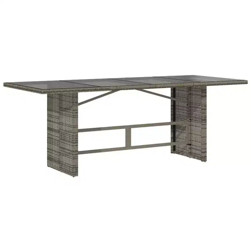 vidaXL Ensemble de salle à manger d'extérieur 7 pcs avec coussins résine tressée gris