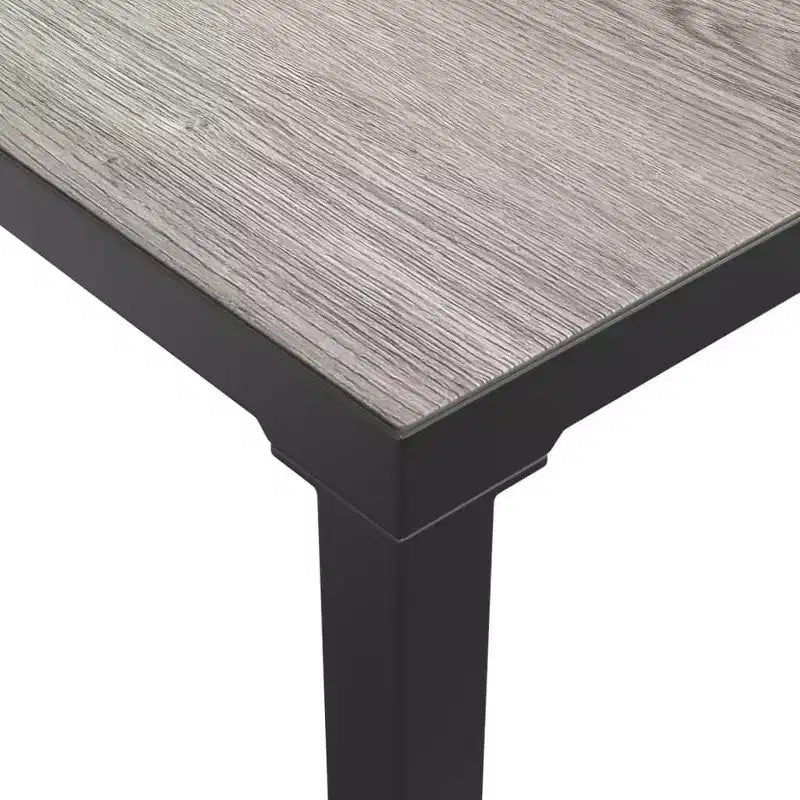 vidaXL Salon de jardin Canapé d'angle en poly rotin noir et gris