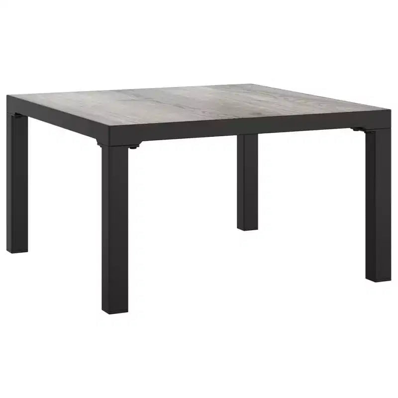 vidaXL Salon de jardin Canapé d'angle en poly rotin noir et gris