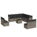 vidaXL Garden Sofa Set Grey