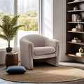 GDFStudio Gilmanton Modern U-Shaped Boucl Upholstered Accent Chair with Curved Arms