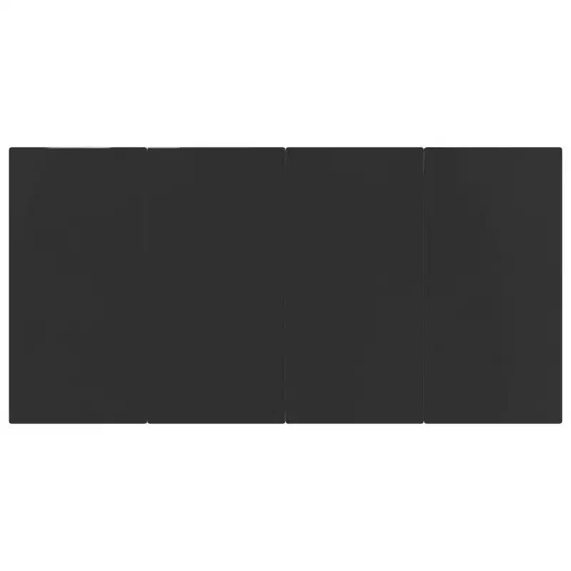 vidaXL Salon de jardin en rotin PE et acier, noir, empilable standard – Noir 63 Table 4 articles