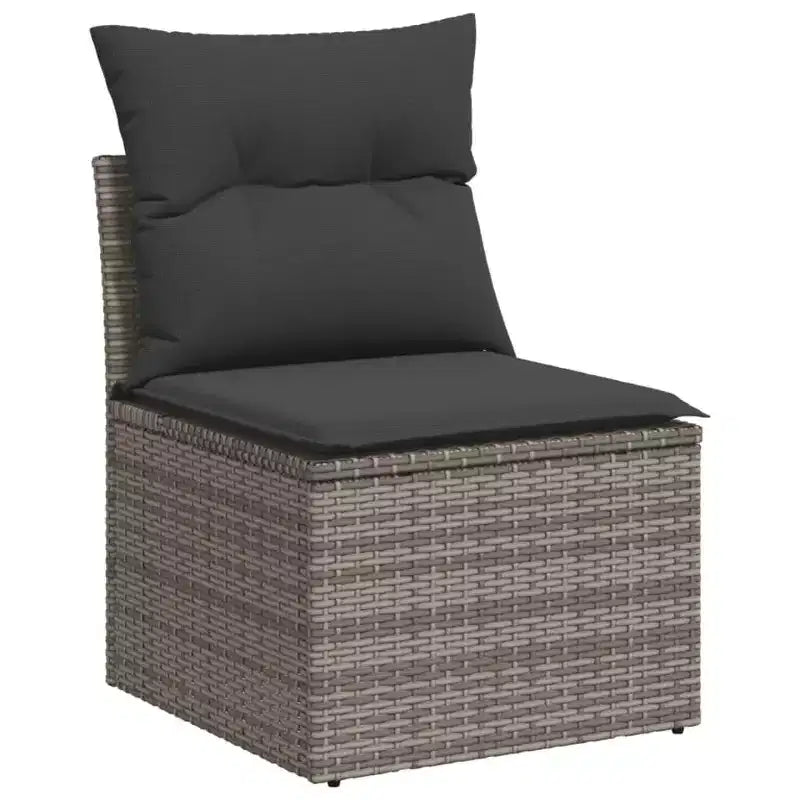 vidaXL Salon de jardin gris