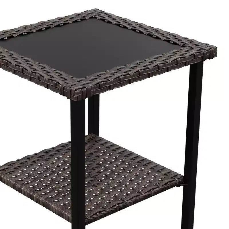 Ensemble de conversation en rotin de 5 pièces pour patio UPTIOT avec table d'appoint