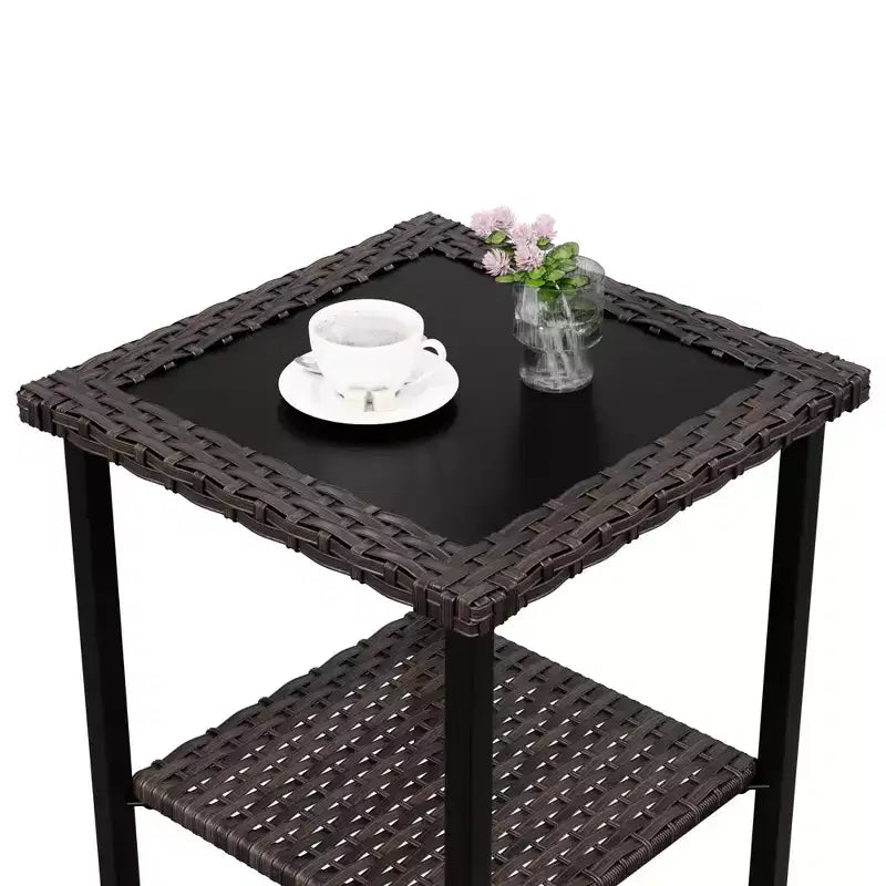 Ensemble de conversation en rotin de 5 pièces pour patio UPTIOT avec table d'appoint