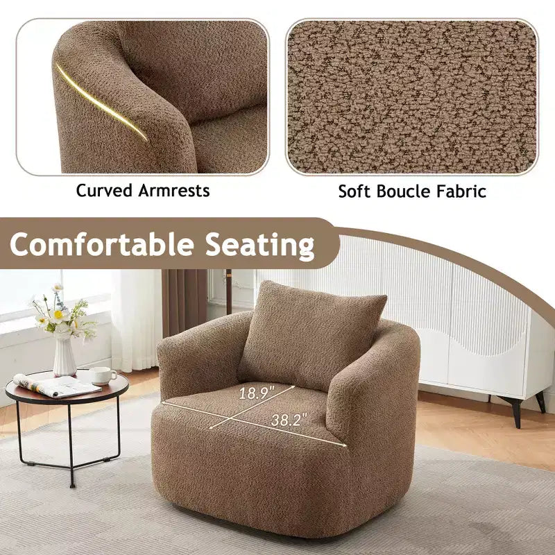 Fauteuil pivotant Merax 360 avec coussin