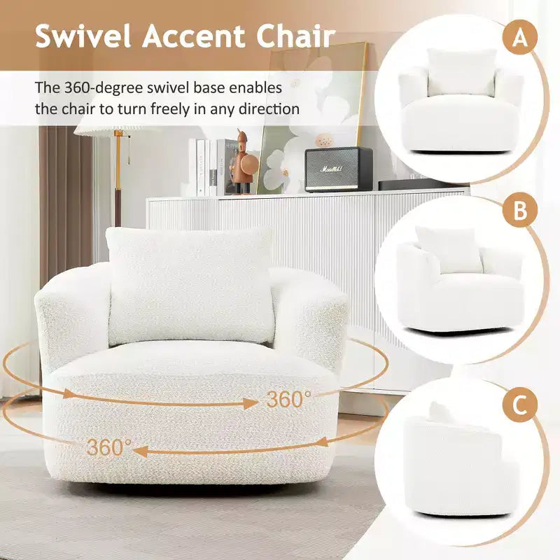 Fauteuil pivotant Merax 360 avec coussin