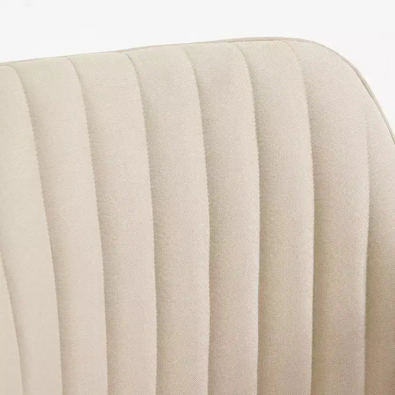 Furniliving Tufted Swivel Armchair Linen Upholstered for Home Office/Living Room/Bedroom