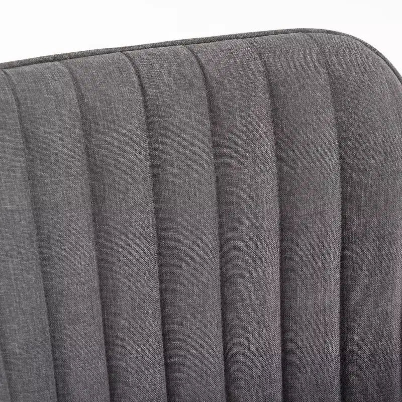 Furniliving Tufted Swivel Armchair Linen Upholstered for Home Office/Living Room/Bedroom