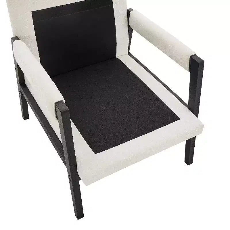 Fauteuil d'appoint en chenille Vatros, style Mid-Century Modern