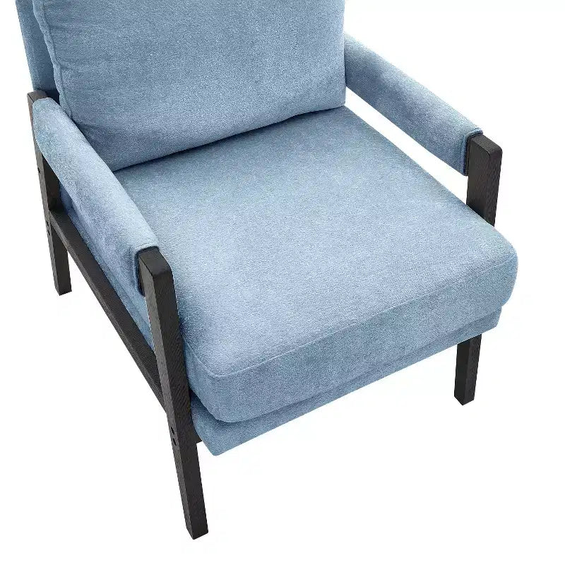 Fauteuil d'appoint en chenille Vatros, style Mid-Century Modern