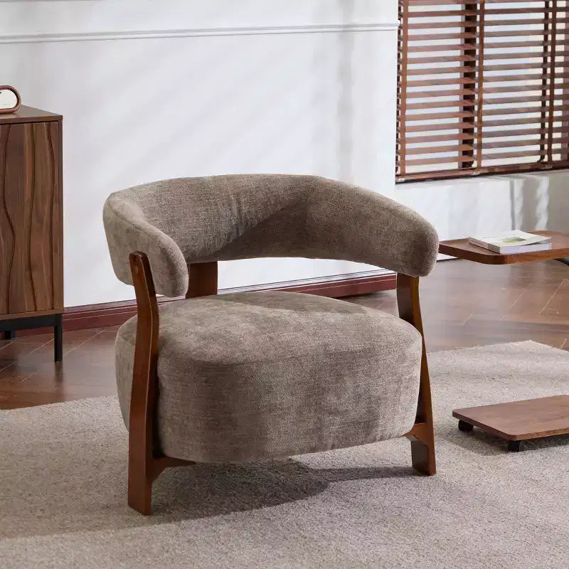 Christopher Knight Home Arnaud Bent Wood modern Upholstered Accent Chair
