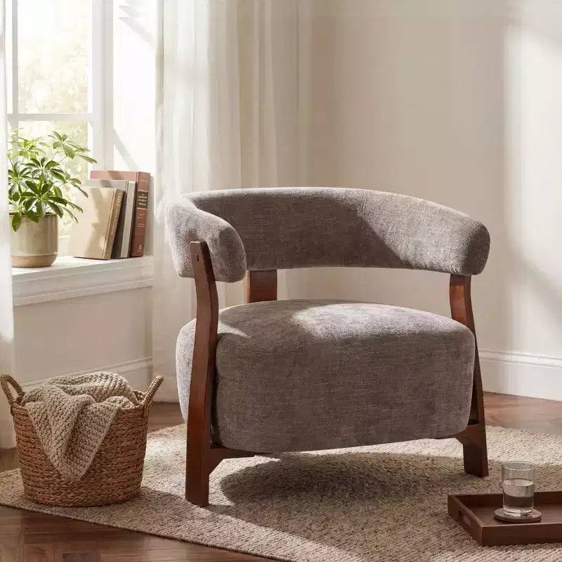 Christopher Knight Home Arnaud Bent Wood modern Upholstered Accent Chair