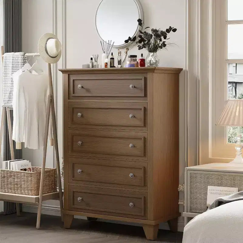 Commode à 3/6/7 tiroirs, commode de rangement en bois avec poignées en métal exquises, commode au design moderne pour chambre à coucher, salon, entrée