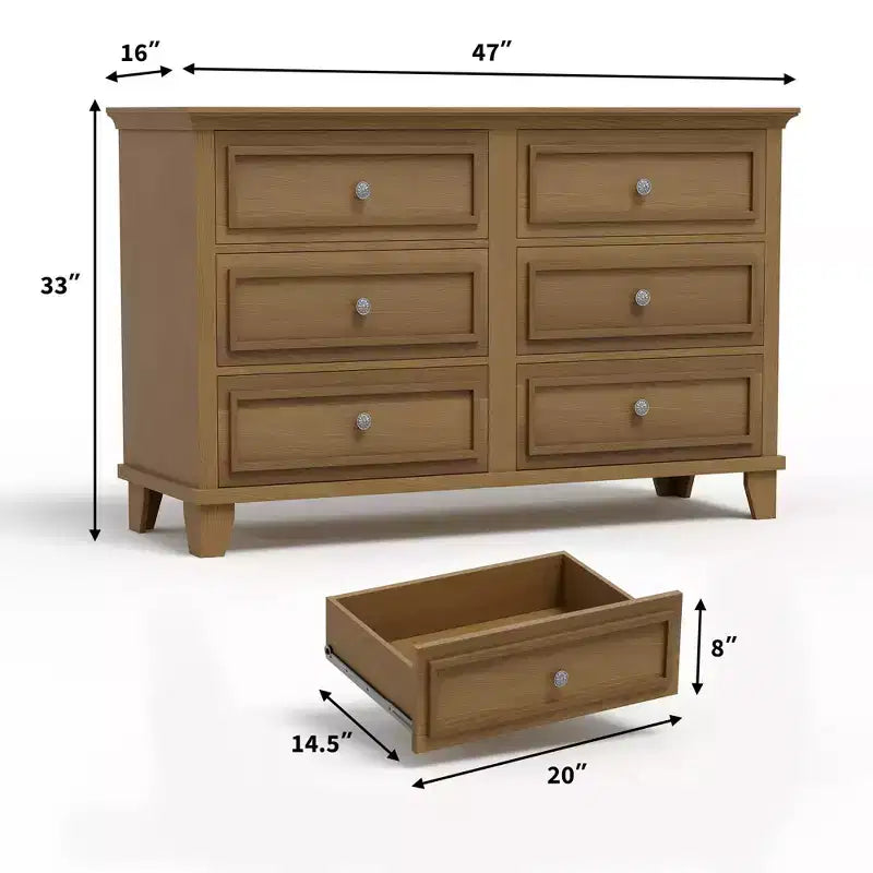 Commode à 3/6/7 tiroirs, commode de rangement en bois avec poignées en métal exquises, commode au design moderne pour chambre à coucher, salon, entrée