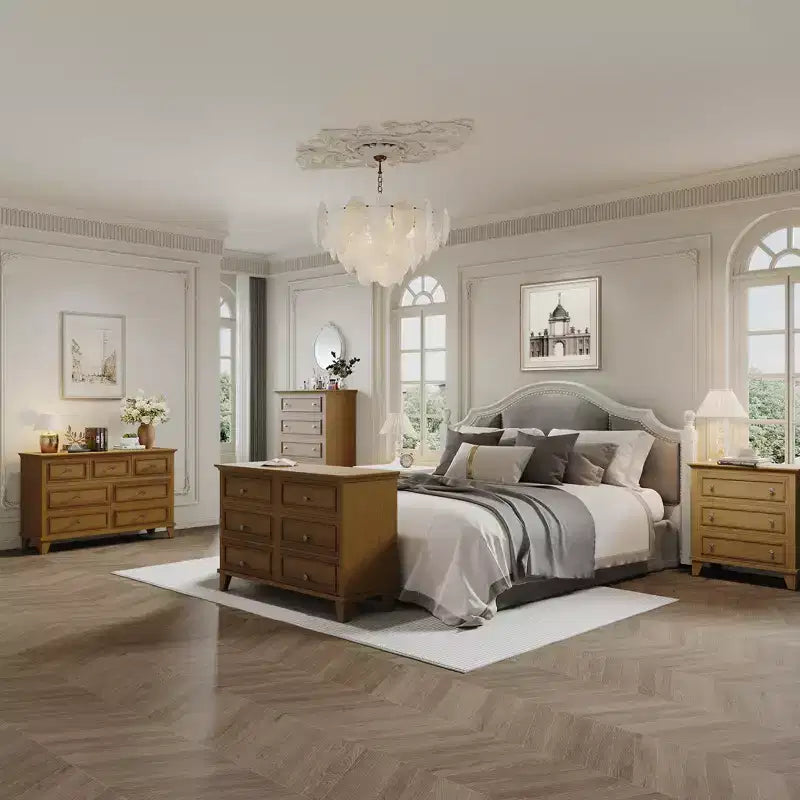 Commode à 3/6/7 tiroirs, commode de rangement en bois avec poignées en métal exquises, commode au design moderne pour chambre à coucher, salon, entrée