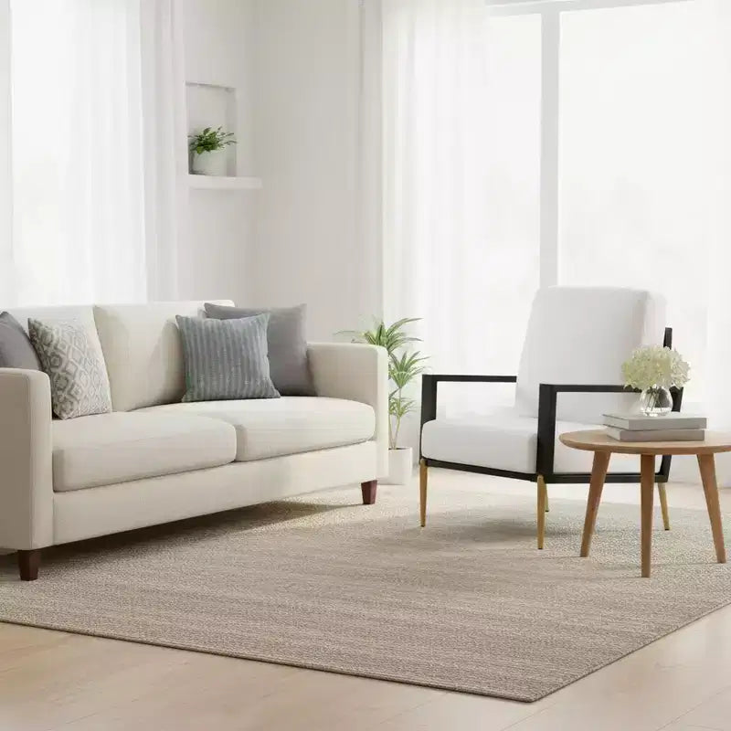 Homy Casa Fauteuil d'appoint moderne avec assise rembourrée et pieds en métal, cadre noir et revêtement blanc