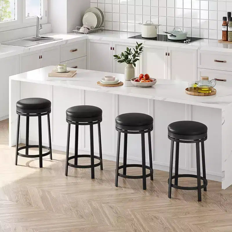 COZONY Lot de tabourets de bar pivotants, tabourets réglables hauteur comptoir, tabourets d'îlot de cuisine pour coin petit-déjeuner, bar de maison, repas sur comptoir