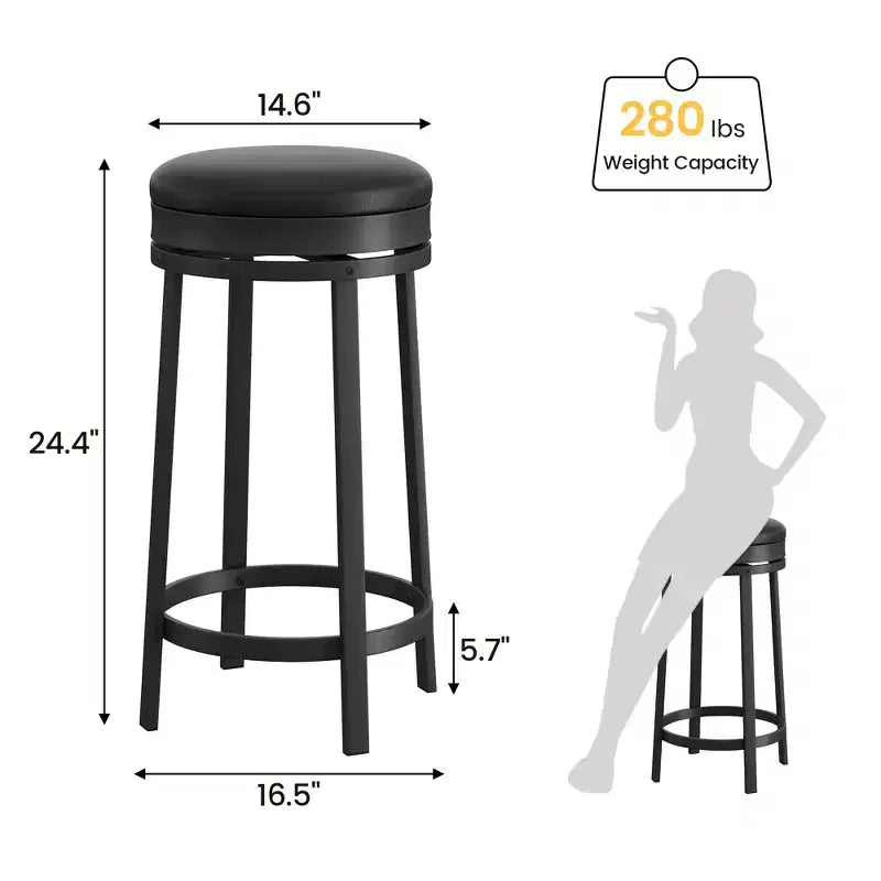 COZONY Lot de tabourets de bar pivotants, tabourets réglables hauteur comptoir, tabourets d'îlot de cuisine pour coin petit-déjeuner, bar de maison, repas sur comptoir