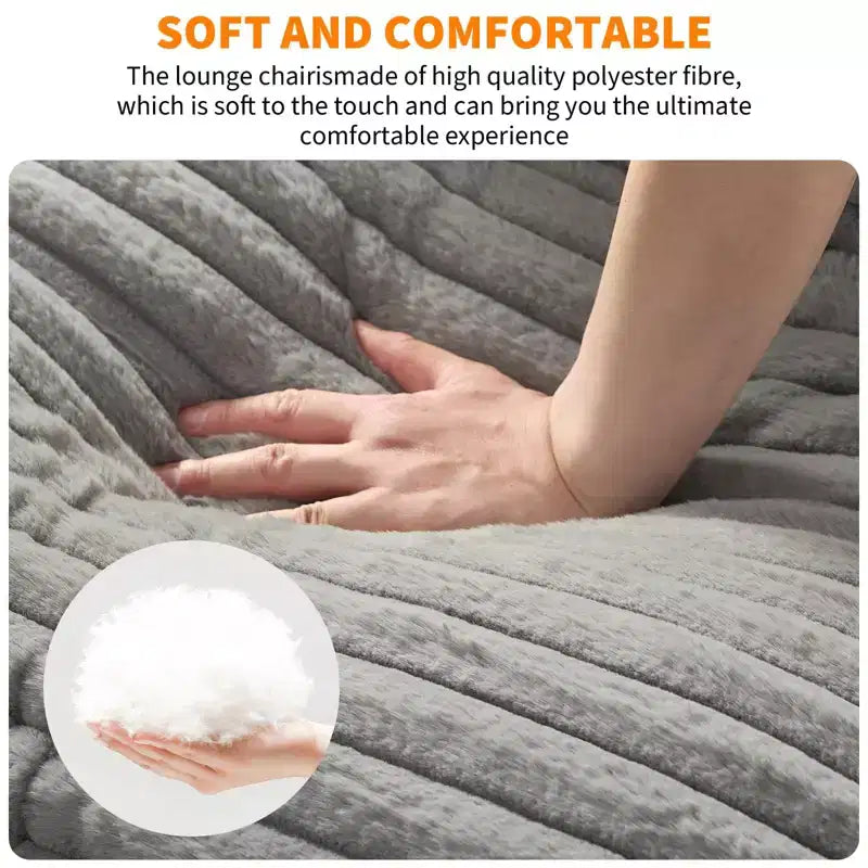 Fauteuil d'appoint Sling avec cadre en métal, fauteuil de salon moderne et confortable, fauteuil de lecture rembourré avec coussin en mousse déchiquetée, fauteuil surdimensionné et confortable