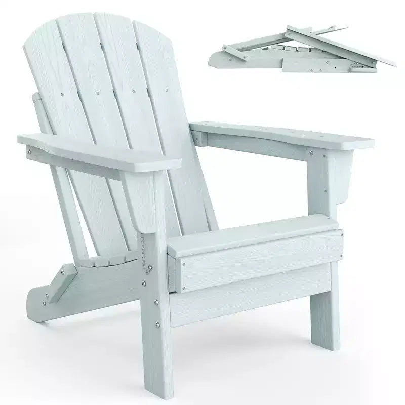 COZONY Adirondack Chair Outdoor, HDPE Heavy Duty 380lb Capacity, Weather Resistant No Assembly Required Foldable for Patio, Lawn, Garden