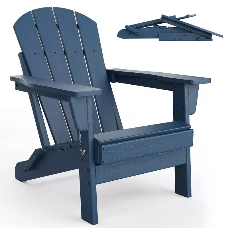 COZONY Adirondack Chair Outdoor, HDPE Heavy Duty 380lb Capacity, Weather Resistant No Assembly Required Foldable for Patio, Lawn, Garden