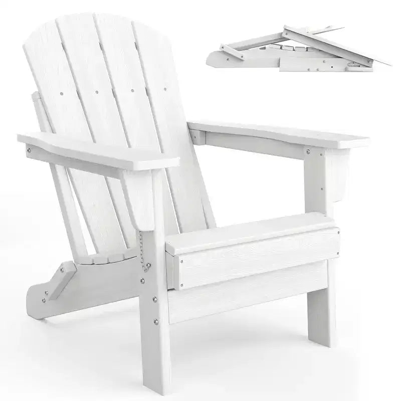 COZONY Adirondack Chair Outdoor, HDPE Heavy Duty 380lb Capacity, Weather Resistant No Assembly Required Foldable for Patio, Lawn, Garden