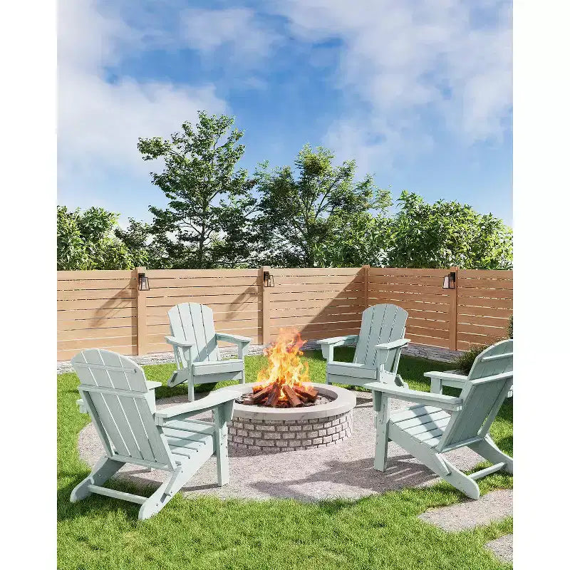 COZONY Adirondack Chair Outdoor, HDPE Heavy Duty 380lb Capacity, Weather Resistant No Assembly Required Foldable for Patio, Lawn, Garden