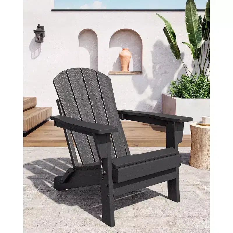 COZONY Adirondack Chair Outdoor, HDPE Heavy Duty 380lb Capacity, Weather Resistant No Assembly Required Foldable for Patio, Lawn, Garden