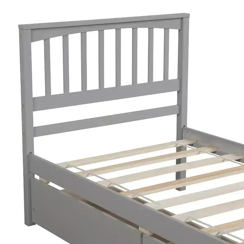 Lit plateforme deux places avec 2 tiroirs pour chambre et chambre d'amis