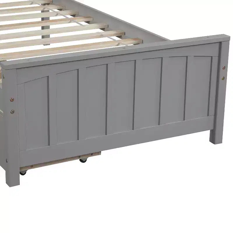 Lit plateforme deux places avec 2 tiroirs pour chambre et chambre d'amis