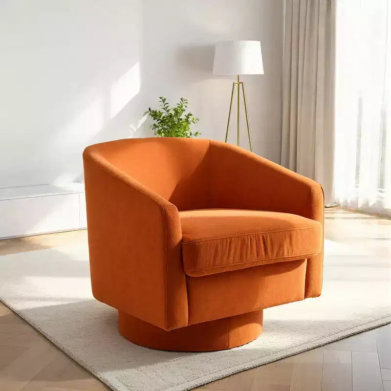 Dyonery Swivel Accent Chair Set of 1-Comfy Living Room Armchair No-Sag Foam,Swivel Accent Single Sofa for Bedroom Living Room,Office