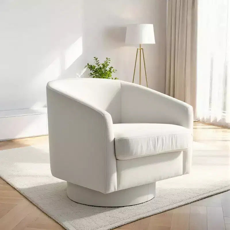 Dyonery Swivel Accent Chair Set of 1-Comfy Living Room Armchair No-Sag Foam,Swivel Accent Single Sofa for Bedroom Living Room,Office