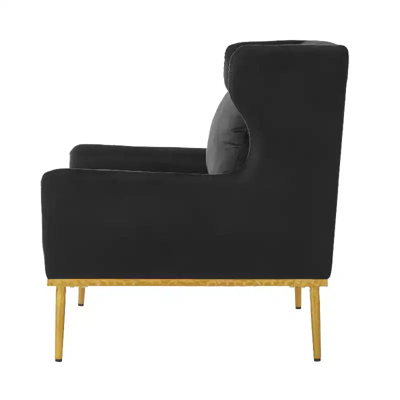 Fauteuil Galina en Velours Moderne avec Oreiller Christopher Knight Home