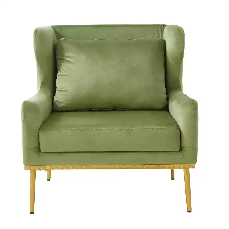 Fauteuil Galina en Velours Moderne avec Oreiller Christopher Knight Home