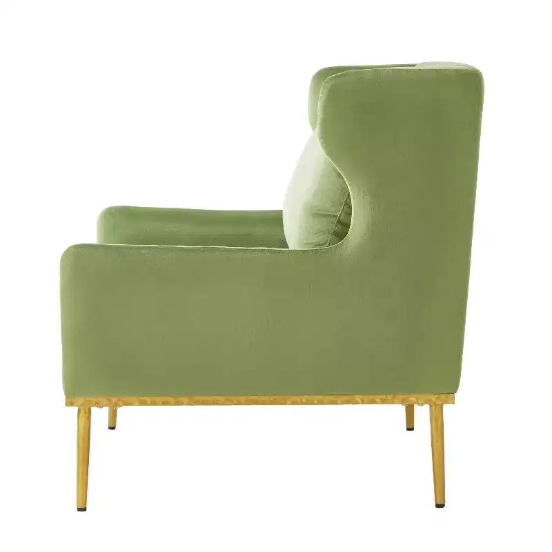 Fauteuil Galina en Velours Moderne avec Oreiller Christopher Knight Home
