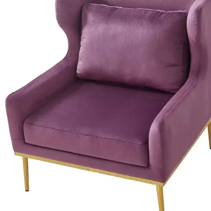 Fauteuil Galina en Velours Moderne avec Oreiller Christopher Knight Home