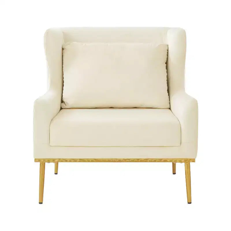 Fauteuil Galina en Velours Moderne avec Oreiller Christopher Knight Home
