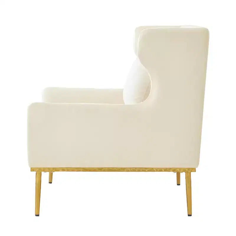 Fauteuil Galina en Velours Moderne avec Oreiller Christopher Knight Home