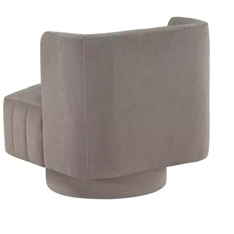Okak Modern Luxury Swivel Accent Chair with Channel Tufted Details,Upholstered Reading Chair for Living Room,Bedroom,Office