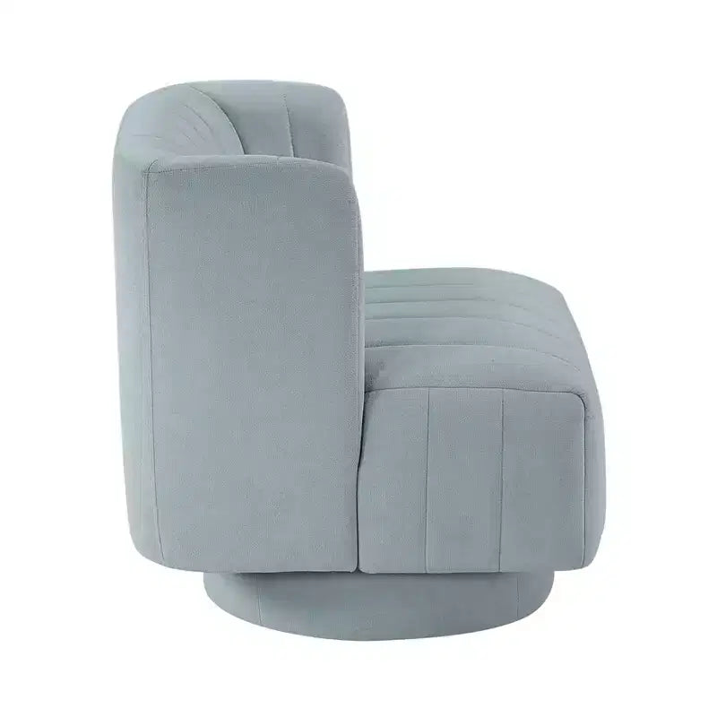 Okak Modern Luxury Swivel Accent Chair with Channel Tufted Details,Upholstered Reading Chair for Living Room,Bedroom,Office