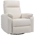 Recliner Chair, Wide Swivel Rocker Chair, Overstuffed Single Sofa with Pocket Spring, Footrest, Quick Assembly