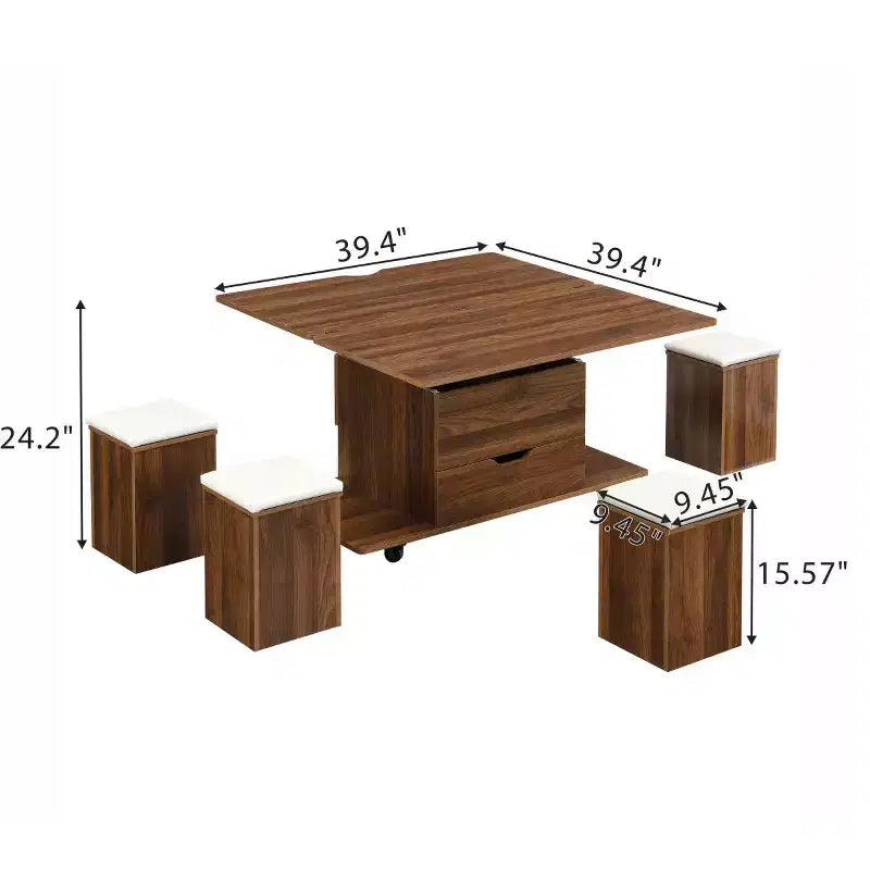 Table basse relevable moderne avec rangement, table centrale mobile pour petits salons ou appartements