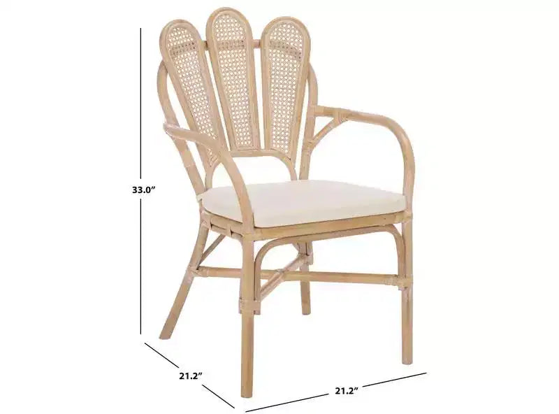 Fauteuil Maki - ACH4904 - Blanc délavé/Ivoire - Safavieh